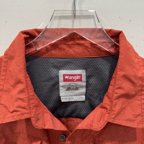 Wrangler Outdoor Series Regular Fit Button Up Long Sleeve Shirt X-Large Hiking - Picture 4 of 8
